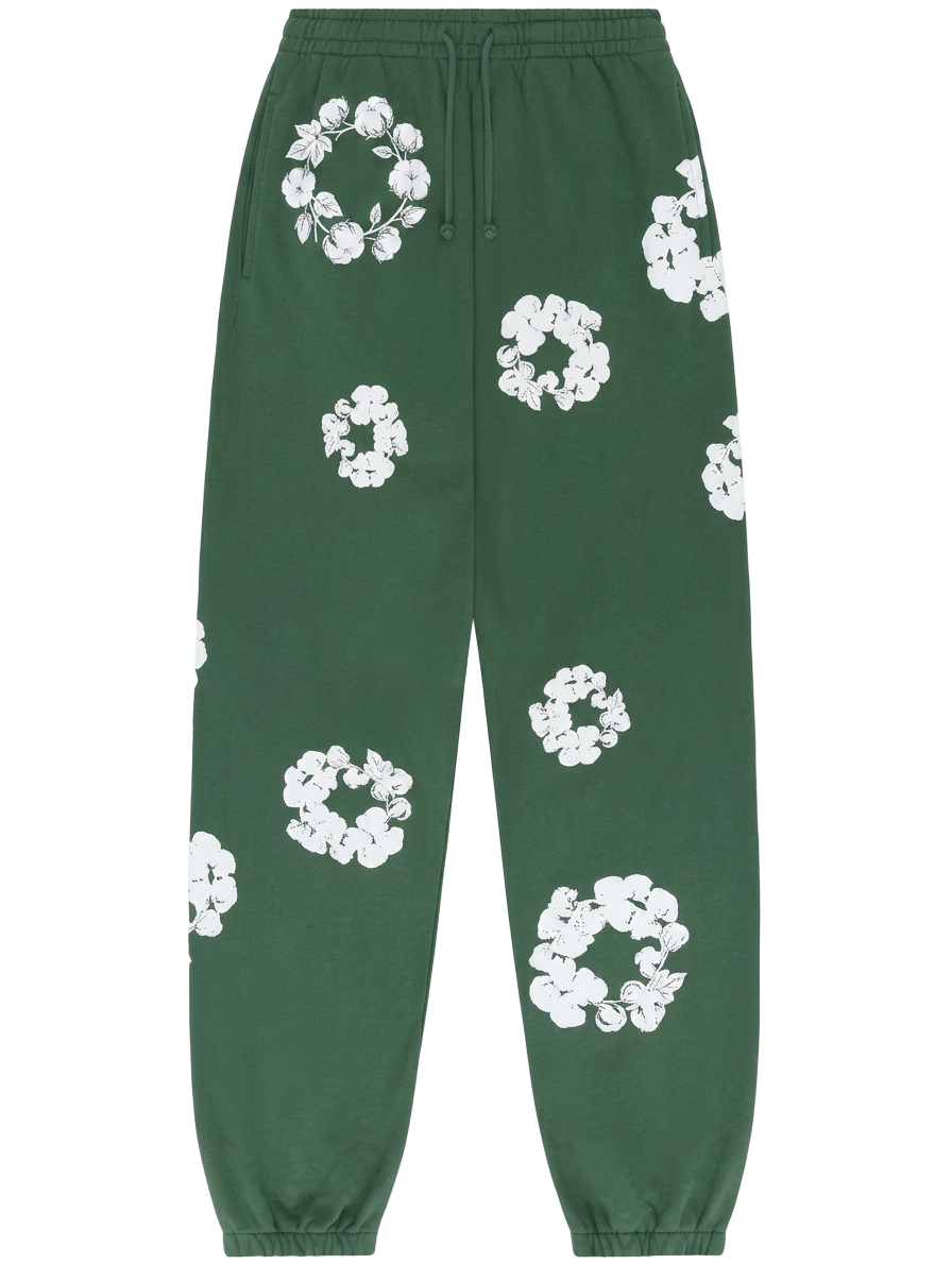 DENIM TEARS 'GREEN WHITE' JOGGERS