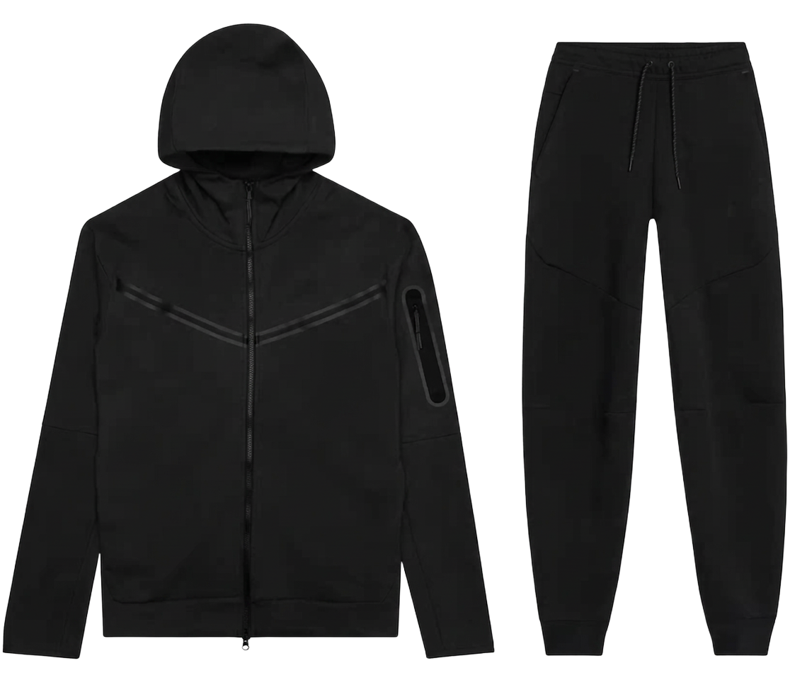NIKE TECH FLEECE 'BLACK' TRACKSUIT